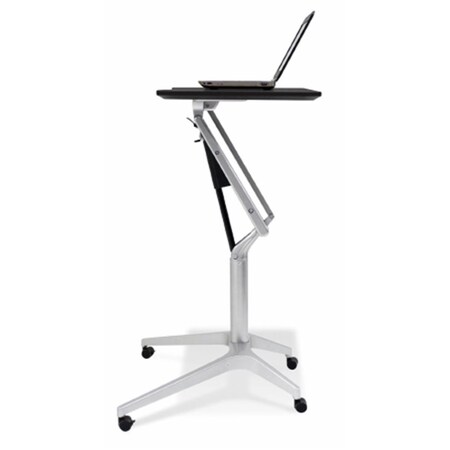 Jesper Office Unique Furniture 201-BLK Workpad Height Adjustable Laptop Desk With Black Top 201-BLK